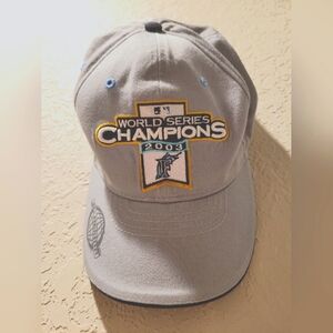 MLB Florida Marlins 2003 World Series 100th Anniversary Cap
